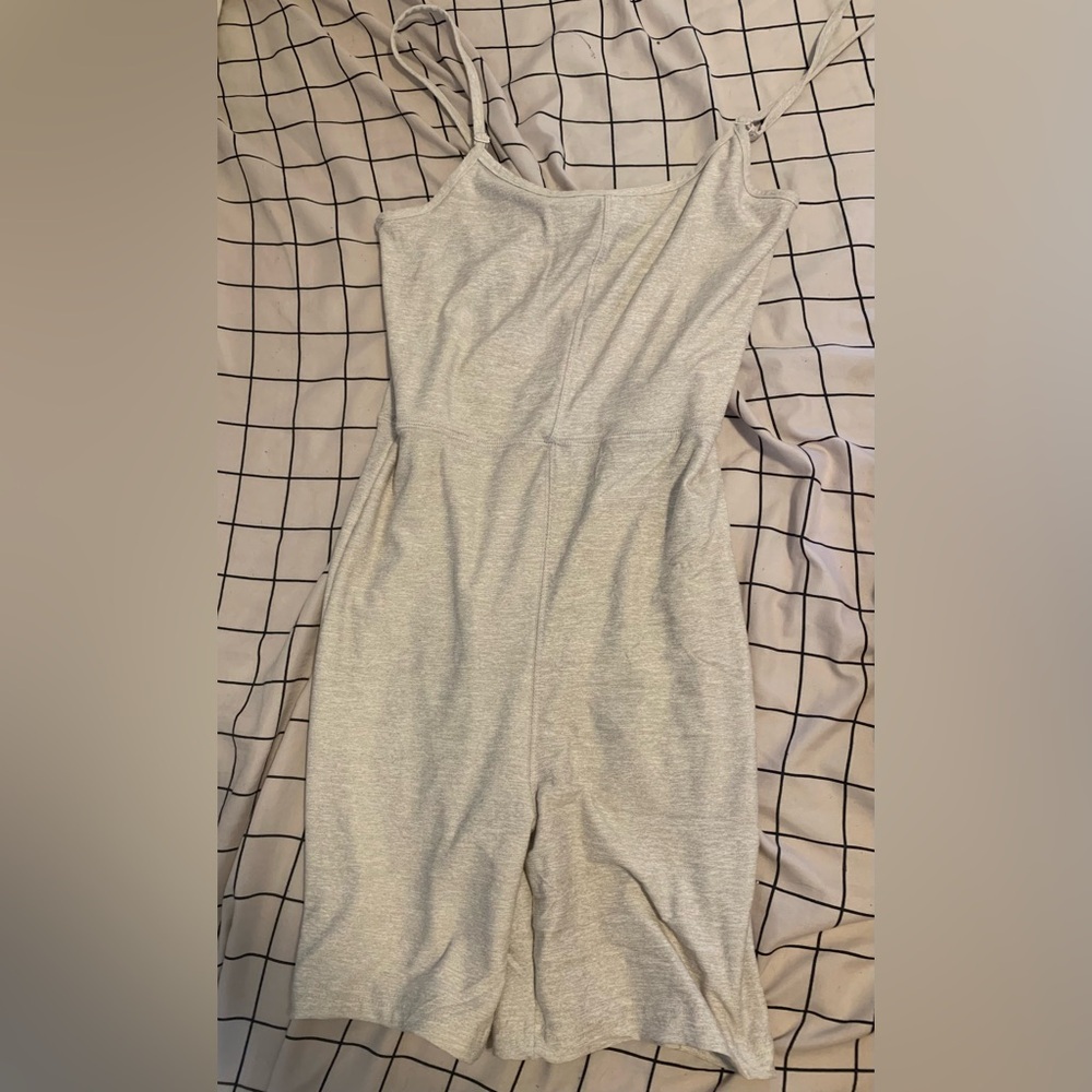 Ardene Basic Biker Short Romper in Light Heather Grey, Size Women’s Medium